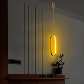 Lampa wisząca LED w kolorze złota Can – Opviq lights