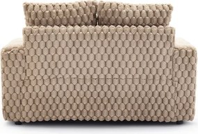 Fotel Wypoczynkowy Sofa KOBEL Brązowy Pluszowy Nowoczesny