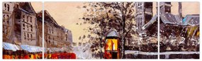 Obraz - Obraz miasta zimą (170x50 cm)