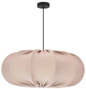 Beżowa lampa wisząca z tekstylnym kloszem ø 52 cm Cafee – Candellux Lighting