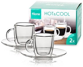 4Home Szklanka termiczna Ristretto Hot&Cool, 50 ml, 2 szt.