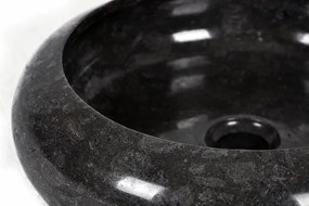 DIVERO Umywalka nablatowa z naturalnego kamienia Black