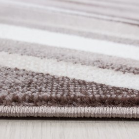 Dywan nowoczesny Parma Linie brązowy 80 cm x 300 cm