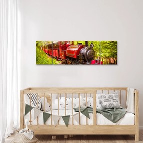 Obraz pociągu parowego (170x50 cm)