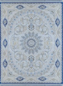 Dywan klasyczny Milan szaro-niebieski 160 cm x 220 cm