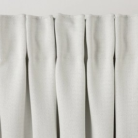 Zasłona zaciemniająca na taśmie marszczącej blackout strukturalny biały 140 x 280 cm 1 szt.