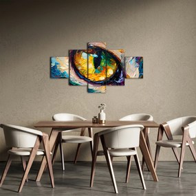 Obraz - Malowanie kocim okiem (125x70 cm)