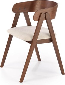 Orzechowe krzesło do jadalni z giętej sklejki K562 Halmar