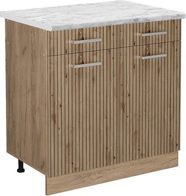 Szafka dolna do kuchni dąb rzemieślniczy 80x60x81.6 r-line