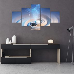 Obraz - Eteryczny yin-yang (125x70 cm)