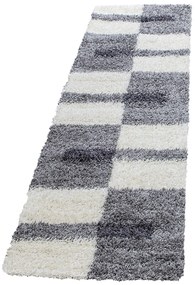 Dywan shaggy Gala szaro-kremowy 80 cm x 250 cm