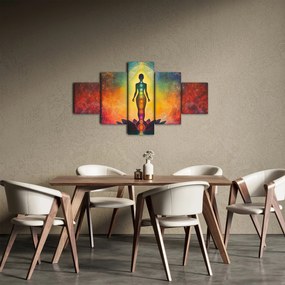 Obraz - Kobieta i czakry (125x70 cm)