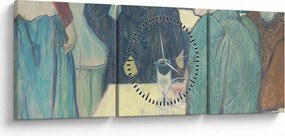 Obraz - Henri de Toulouse-Lautrec, A Corner of the Moulin de la Galette, reprodukcje (z zegarem) (90x30 cm)