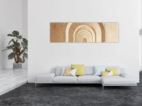 Obraz - Beżowe przejście (170x50 cm)
