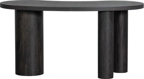 Ciemnobrązowa konsola w dekorze sosny 70x150 cm Maan – WOOOD