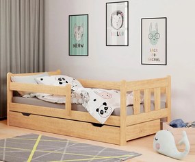 Sosnowe łóżko do pokoju dziecięcego A9-W31