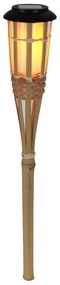 Bambusowa lampa solarna wbijana pochodnia, 54 cm