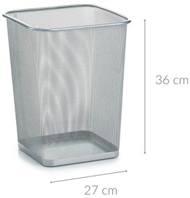 Prostokątny kosz na papier z siatki stalowej, ZELLER