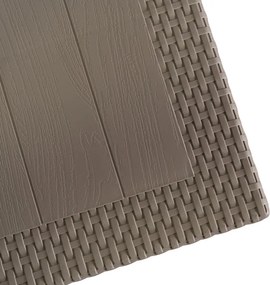 Stół Ogrodowy Prostokątny FARGO Brązowy Technorattan