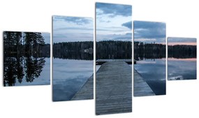 Obraz - Molo nad jeziorem (125x70 cm)