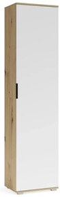 Szafa CLIF SL-50 dąb artisan/biała do przedpokoju HALMAR