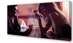Duży obraz na płótnie Wspólny Toast nad Wodą