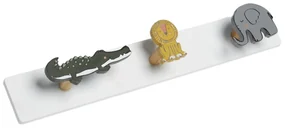 Wieszak na ubranka dla dzieci THE KING OF THE JUNGLE, 48 x 8 x 7 cm