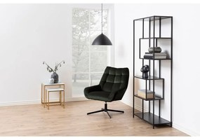 Zielony obrotowy aksamitny fotel Paris – Actona