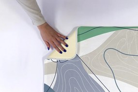 Antypoślizgowy dywanik łazienkowy Antypoślizgowy dywanik łazienkowy Abstrakcja Geometryczna