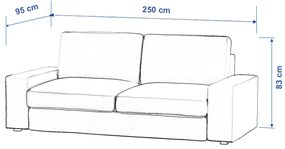 Pokrowiec na sofę Kivik 3-osobową, rozkładaną