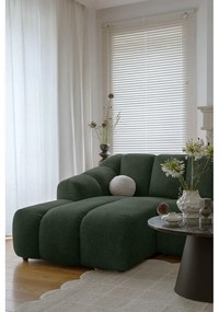 Ciemnozielony narożnik (lewostronny/z szezlongiem) Shell – Miuform