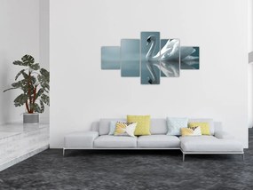 Obraz - Biały łabędź (125x70 cm)