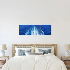 Obraz - Morze (z zegarem) (90x30 cm)