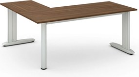 Narożne biurko PRIMO FLEXIBLE, 180x160 cm, orzech