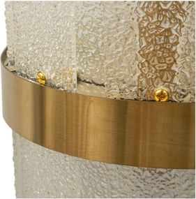 Szklany kinkiet w kolorze złota Gris – Mauro Ferretti