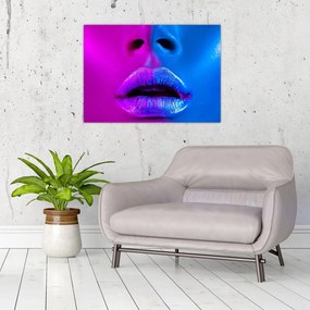 Obraz kolorowych ust (70x50 cm)