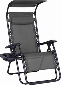 Avenberg Fotel relaksacyjny Palmas, szary, 67 x 90x 110 cm