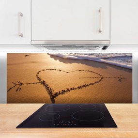 Panel Kuchenny Miłosny Symbol Na Piasku