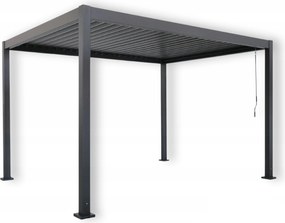 Pergola ogrodowa lamelowa 3x4 m antracyt XT-3653 regulowany dach