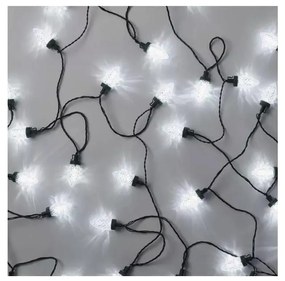 LED Zewnętrzny łańcuch świąteczny 50xLED/8 funkcji14,8 m IP44 zimna biel