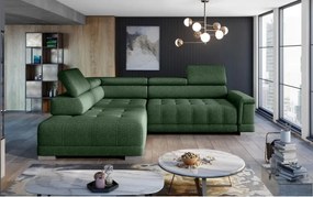 Narożnik CAMPO L z elektryczną regulacją siedziska Lewostronny w tkaninie MEMPHIS 12 WERSAL