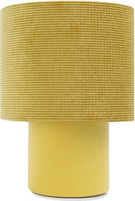 Musztardowa lampka nocna welurowa 2X A339 R8-A25