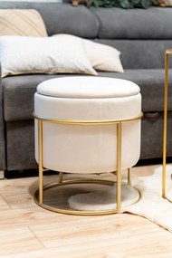 Pufa ze schowkiem ELIANE, okrągła