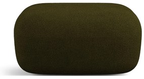 Zielony podnóżek z materiału bouclé Jenny – Micadoni Home