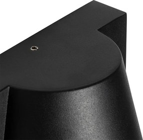 Lampa ścienna zewnętrzna czarna IP44 z czujnikiem ruchu - Femke