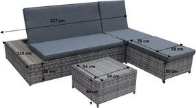 Relaxo – wielofunkcyjne łóżko ogrodowe z technorattanu, idealne do relaksu na tarasie, balkonie lub w ogrodzie