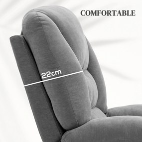 HOMCOM Fotel pionizujący elektryczny podnoszący 97cm z funkcją relaksu idealny dla seniorów luksusowy komfortowy dla domowego użytku | Aosom PL