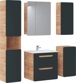 Szafka łazienkowa z lustrem 2-drzwiowa 60 cm, Aruba 841 FSC