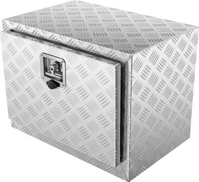 Skrzynka Narzędziowa SucceBuy Aluminiowa Skrzynka Narzędziowa Pod Podłogę Ciężarówki, 60.96 x 35.56 x 40.64 cm do Przyczepy Kampera