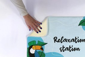 Dywanik łazienkowy Dywanik łazienkowy Tropikalne ptaki